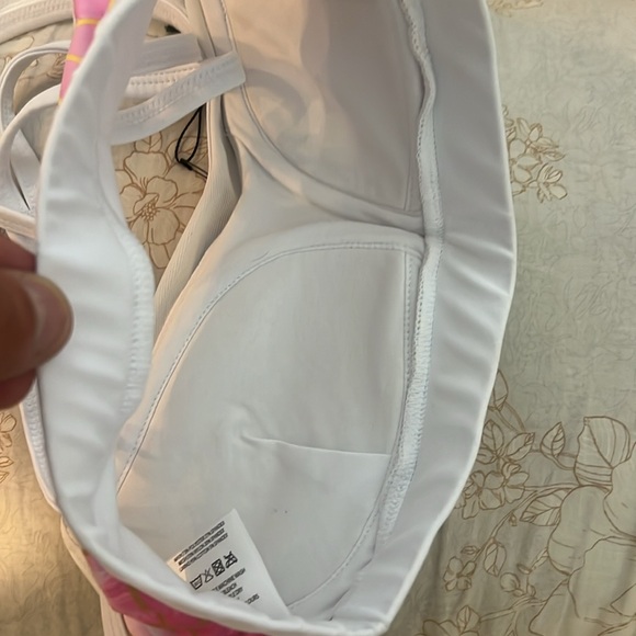 Hera x Hero Women's Seamless X Back Sports Bra in Pink /White Color NWT - Picture 9 of 9